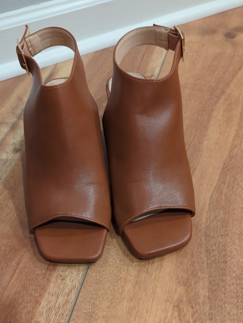 Crown & Ivy Open Toe Heels